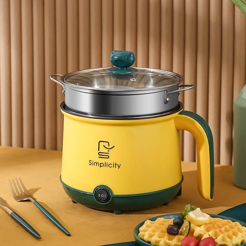 Simplicity 1.8L Portable Electric Multicooker – All-in-One 2 Gears Rice Cooker Steamer 600W