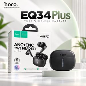 Hoco EQ34 Plus ANC ENC Wireless Earbuds with Bluetooth 5.4