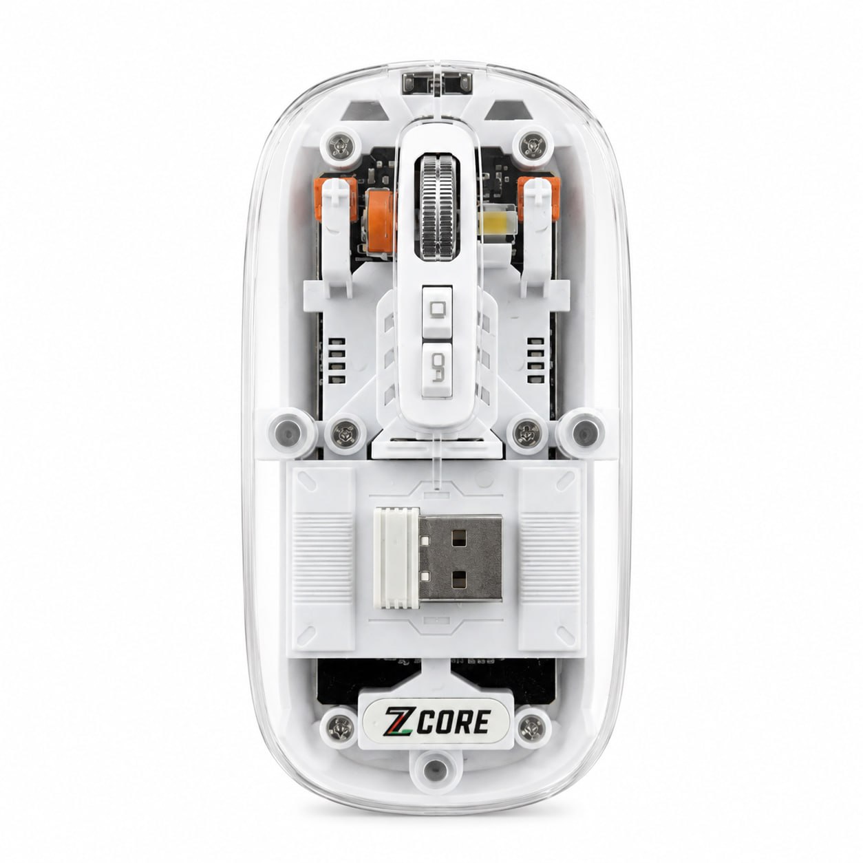 Transparent Tri-Mode Wireless Mouse – Type-C Rechargeable, Dual Bluetooth & 2.4G - Image 6