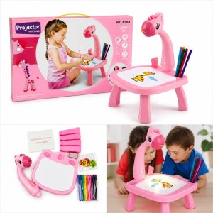 Little Hands Drawing Projector Table – Kids Trace and Draw Toy.